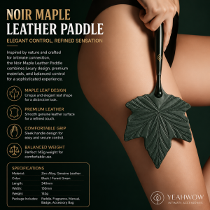 Noir Maple Leather Paddle