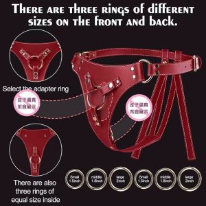 Noir Lift Leather Harness Panty