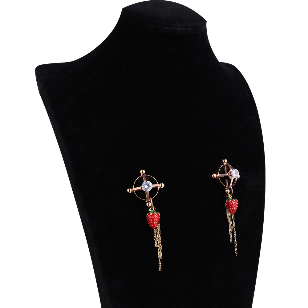 Luxe Rose Gold Decorative Nipple Clamps - Image 3