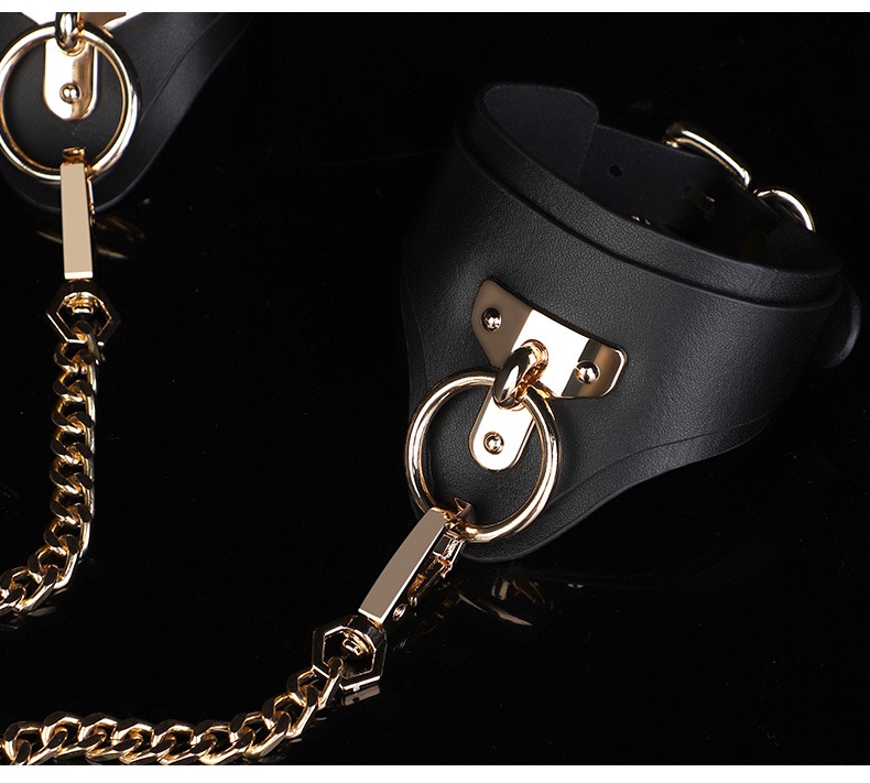Noir Rouge Genuine Leather Restraint Cuff Set - Image 3