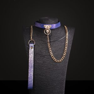 Amethyst Serpent Luxury Traction Collar