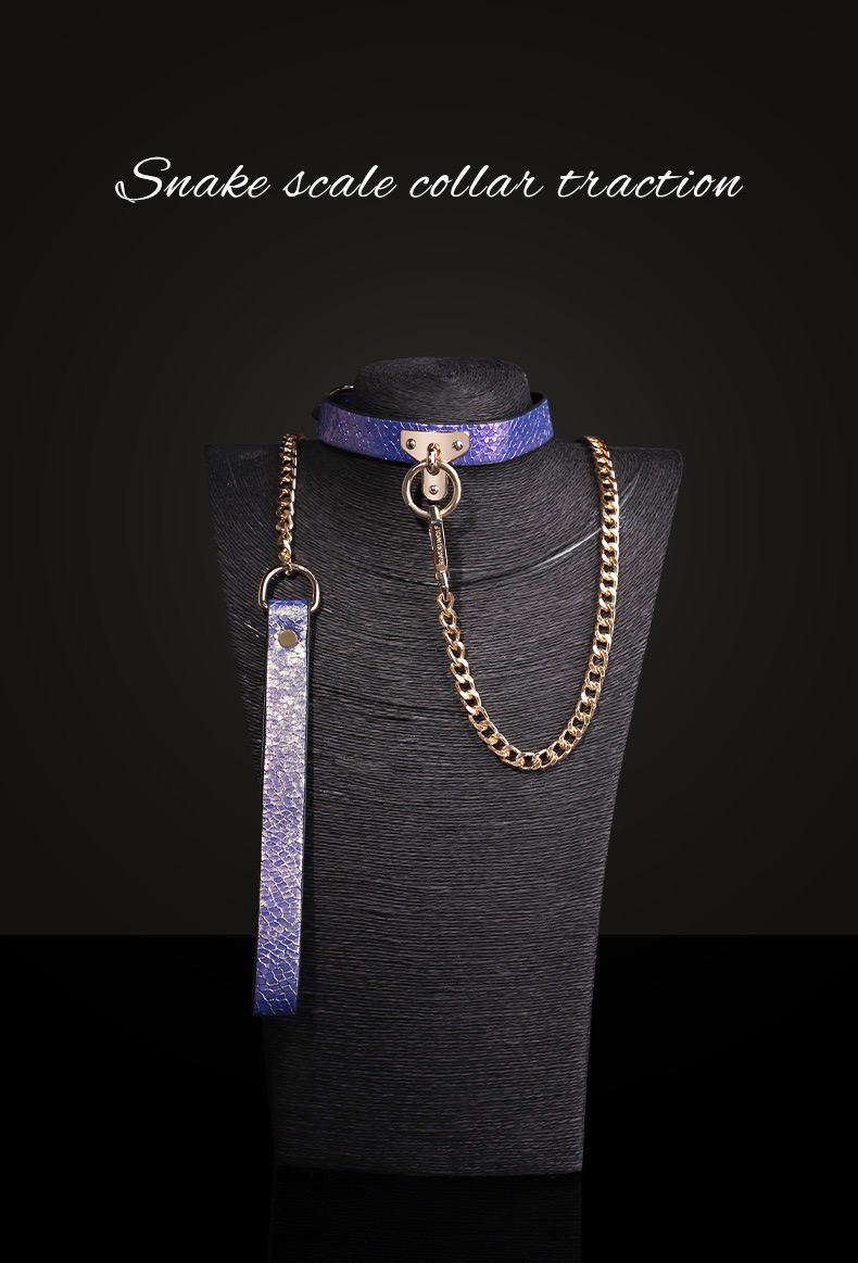 Amethyst Serpent Luxury Traction Collar
